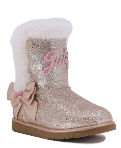 Shop Juicy Couture Little Girls Mendota Cozy Boot In Gold