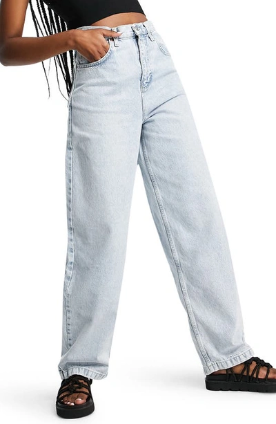 Topshop Baggy Jean In Bleach-blues | ModeSens