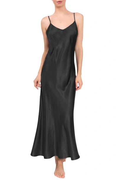 Shop Everyday Ritual Angelina Nightgown In Black