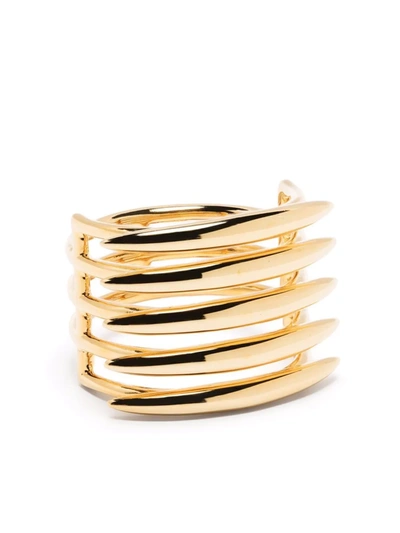 Shop Shaun Leane Quill Stacked Ring In Gold