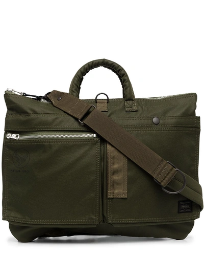 Shop Porter-yoshida & Co Flying Ace 2way Tote Bag In Green