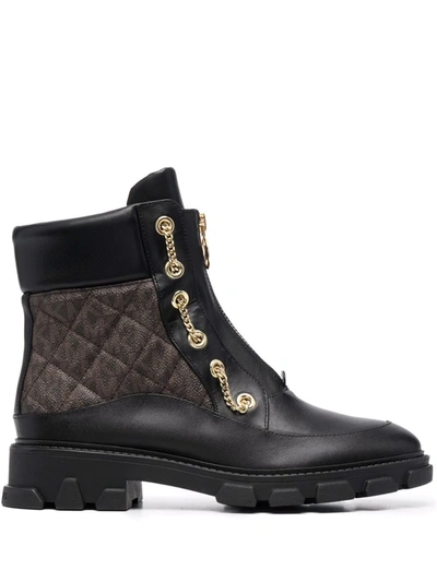 Shop Michael Michael Kors Ridley Ankle Boots In Black