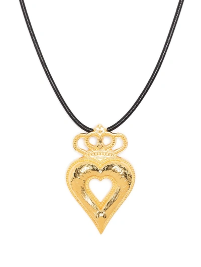 Shop Natia X Lako Heart Gold-plated Necklace