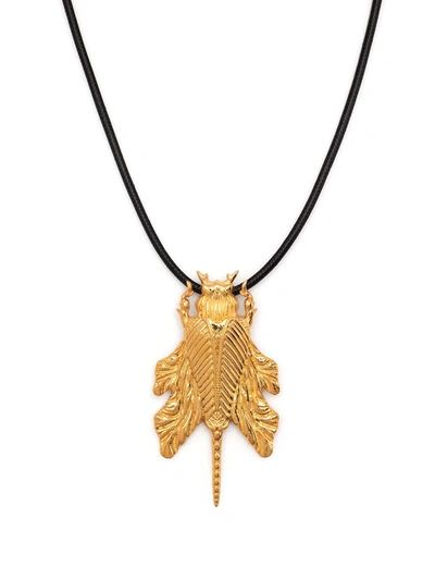 Shop Natia X Lako Bug Pendant Necklace In Gold