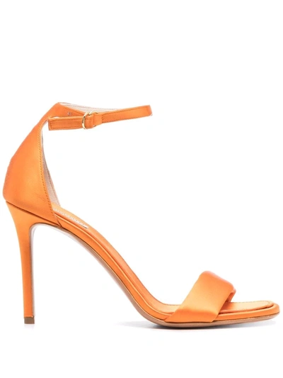 Shop Emilio Pucci 100mm Stiletto Sandals In Orange