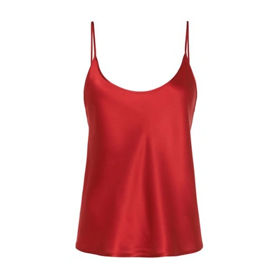 Shop La Perla Silk Camisole In Red Tango