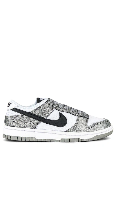 Nike W Dunk Low Sneaker In Metallic Silver Off Noir White & Silve | ModeSens