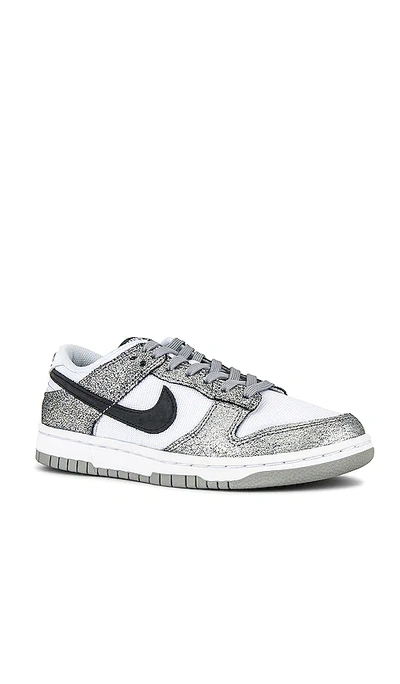 Shop Nike W Dunk Low Sneaker In Metallic Silver  Off Noir  White & Silve