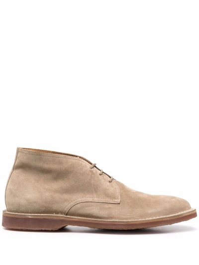 Officine Creative Steple Lace-up Boots In Nude