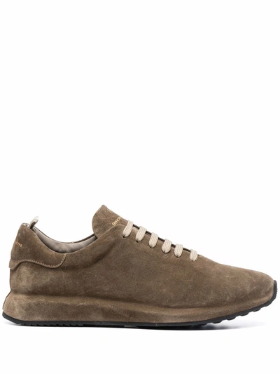 Shop Officine Creative Race Suede Low-top Sneakers In Nude