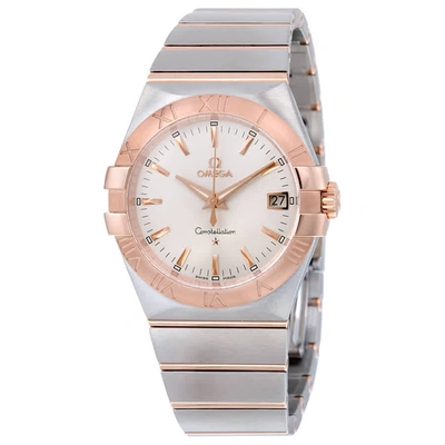 Shop Omega Constellation Quartz Unisex Watch 123.20.35.60.02.001 In Gold / Rose / Silver