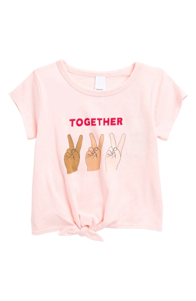 Shop Harper Canyon Tie Front Graphic Tee In Pink English Together