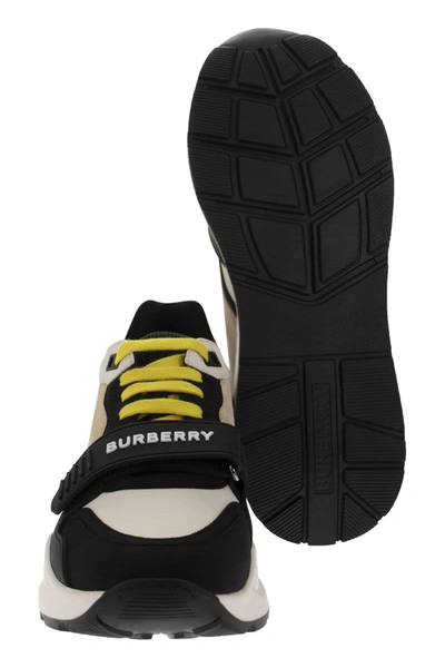 Burberry Vintage Check Low-top Sneakers In Nero | ModeSens