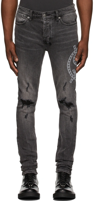 Ksubi Van Winkle Paradox Star Straight Leg Jeans In Black | ModeSens