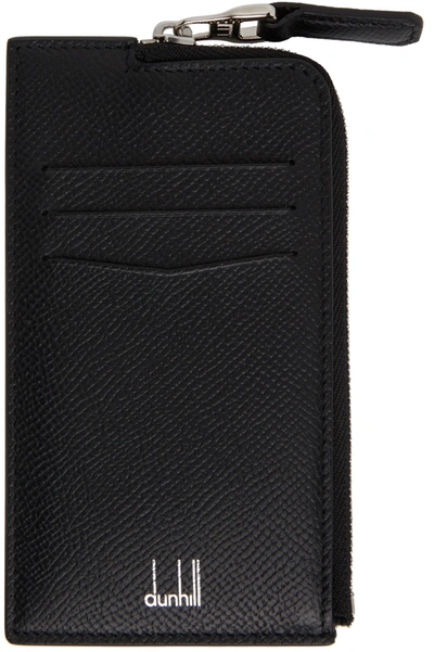 Men's Black Cadogan Zip Card Holder