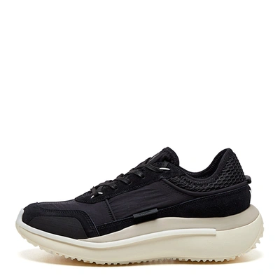Y-3 Ajatu Suede-trim Canvas Running Trainers In Black