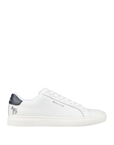 Shop Ps By Paul Smith Ps Paul Smith Mens Shoe Rex White Zebra Navy Tab Man Sneakers White Size 9 Soft Leather