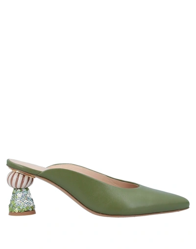 Shop Jacquemus Mules & Clogs In Green