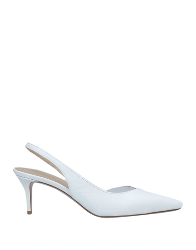 Shop Le Silla Woman Pumps White Size 6 Soft Leather, Pvc - Polyvinyl Chloride