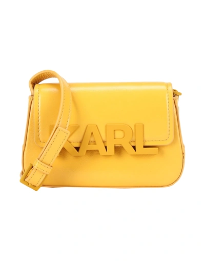 Bag Karl Lagerfeld Yellow in Polyester - 34892760