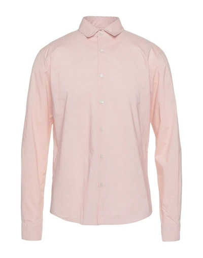 Shop Patrizia Pepe Man Shirt Blush Size 38 Cotton In Pink