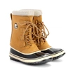 Sorel Caribou Fleece-trimmed Nubuck And Rubber Snow Boots In Luff Llack