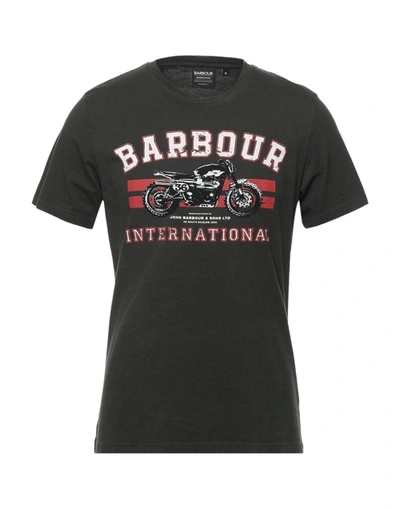 Barbour T-shirts In Dark Green