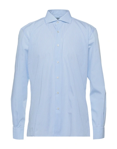 Shop Massimo Brunelli Shirts In Sky Blue