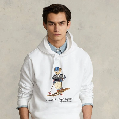 Ralph Lauren Ski Polo Bear Fleece Hoodie In White | ModeSens