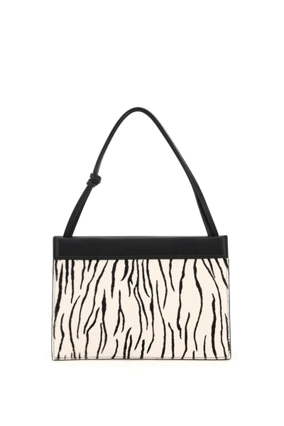 Shop Wandler Hanna Zebra-striped Pony Skin Bag In Mixed Colours