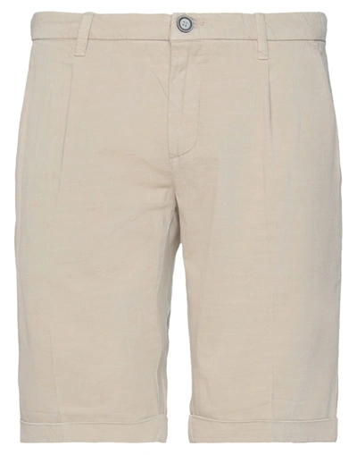 Shop Yes Zee By Essenza Man Shorts & Bermuda Shorts Sand Size 30 Cotton, Linen In Beige