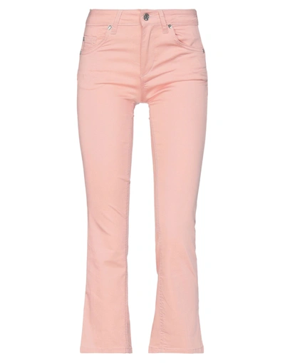 Shop Liu •jo Woman Cropped Pants Blush Size 25 Cotton, Polyester, Elastane In Pink