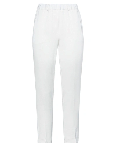 Shop Rue Du Bac Woman Pants White Size 4 Viscose, Polyester