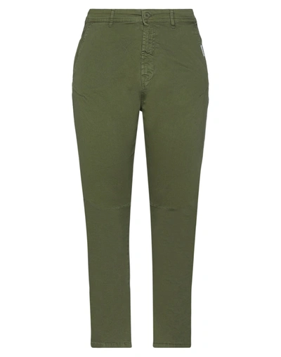 Shop Penn & Ink Woman Pants Military Green Size 2 Cotton, Elastane