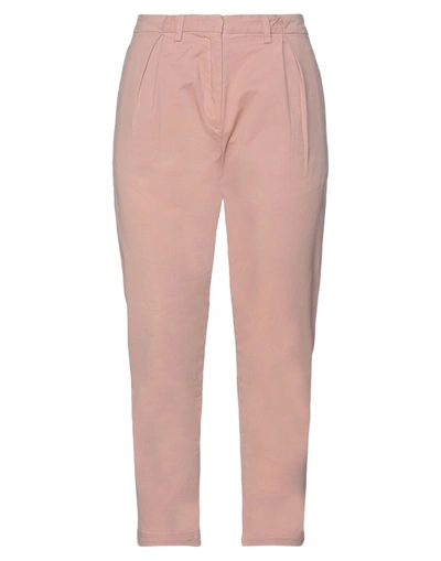 Shop Barbour Woman Pants Pink Size 10 Cotton, Elastane