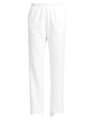 Shop Mm6 Maison Margiela Woman Pants White Size M Cotton