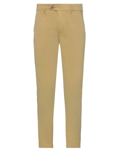 Shop 0/zero Construction Man Pants Camel Size 29 Cotton, Elastane In Beige