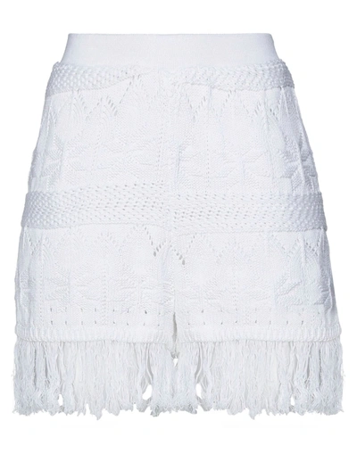 Shop Mariuccia Woman Shorts & Bermuda Shorts White Size L Cotton