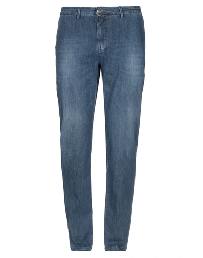 Shop Yan Simmon Man Jeans Blue Size 28 Cotton, Elastane