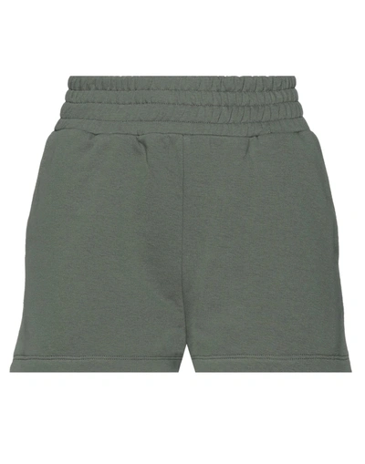 Shop !m?erfect Woman Shorts & Bermuda Shorts Military Green Size Xl Cotton, Polyester