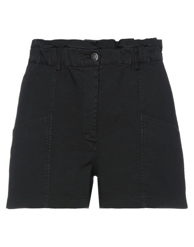 8pm Woman Shorts & Bermuda Shorts Black Size Xxs Cotton, Elastane In Black