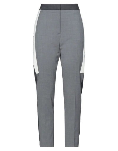 Shop Burberry Woman Pants Grey Size 10 Wool, Elastane, Polyester