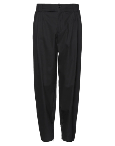 Shop Dolce & Gabbana Man Pants Black Size 34 Cotton, Polyamide, Elastane