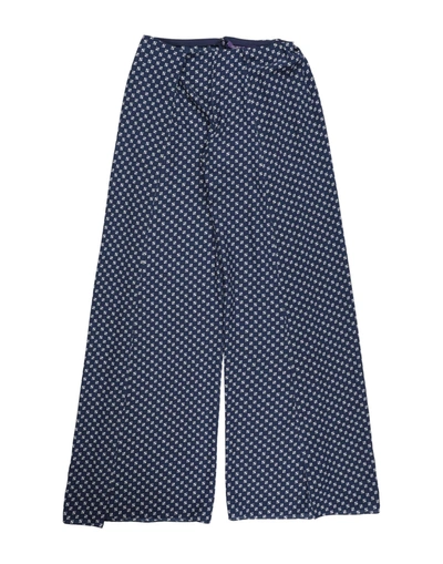 Shop Ralph Lauren Collection Woman Pants Midnight Blue Size 6 Mulberry Silk