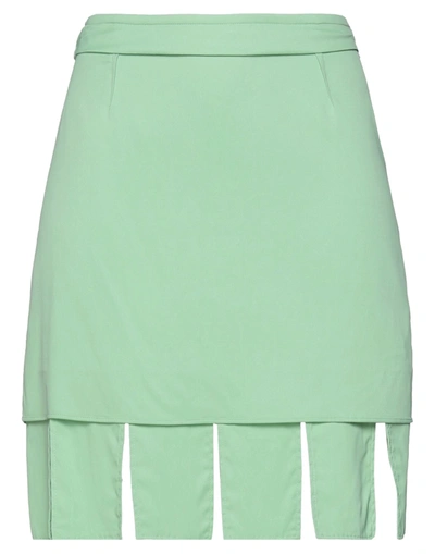 Shop Bottega Veneta Woman Mini Skirt Light Green Size 6 Viscose, Elastane