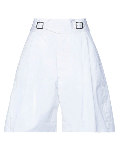 Dsquared2 Woman Shorts & Bermuda Shorts White Size 2 Cotton In White