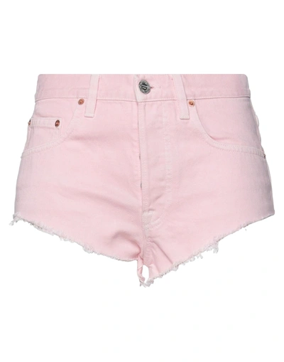 Shop Vetements Denim Shorts In Pink