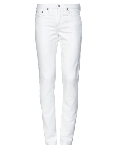 Shop Polo Ralph Lauren Man Jeans White Size 31 Cotton, Elastane