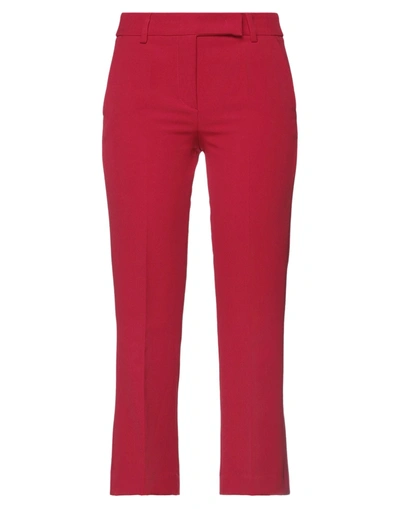 Shop Kocca Woman Pants Brick Red Size 10 Polyester, Elastane