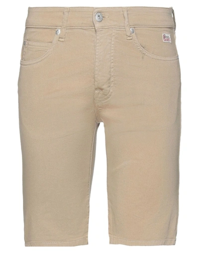 Shop Roy Rogers Roÿ Roger's Man Shorts & Bermuda Shorts Khaki Size 30 Cotton, Elastane In Beige